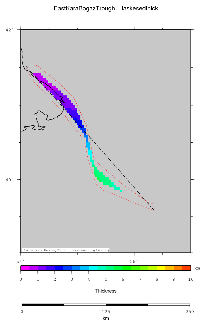 East Kara Bogaz Trough location map