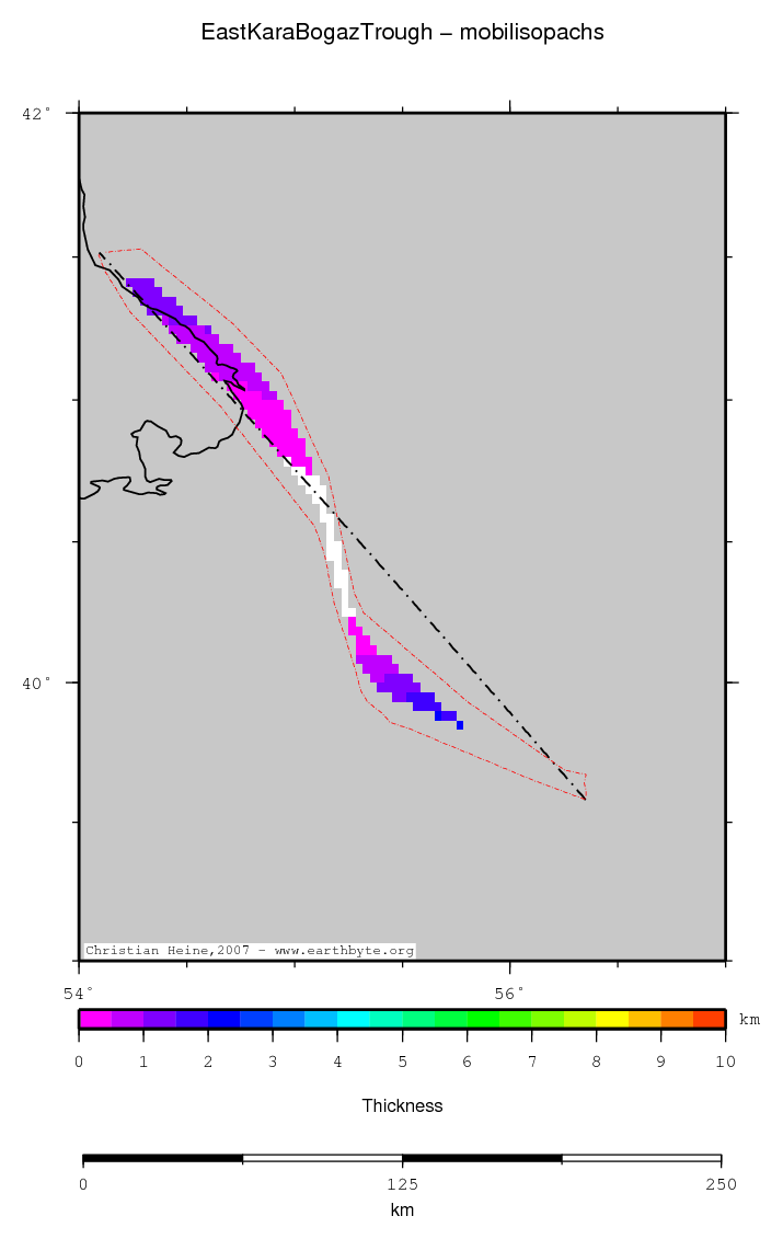 East Kara Bogaz Trough location map