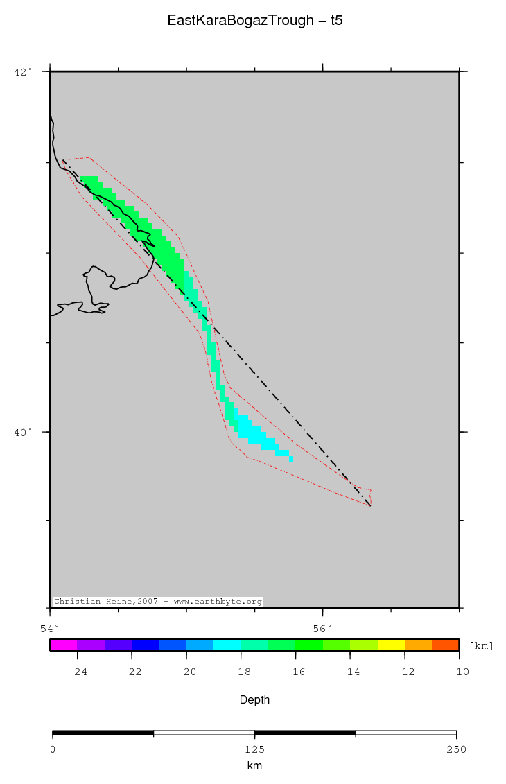 East Kara Bogaz Trough location map