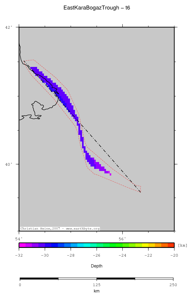 East Kara Bogaz Trough location map