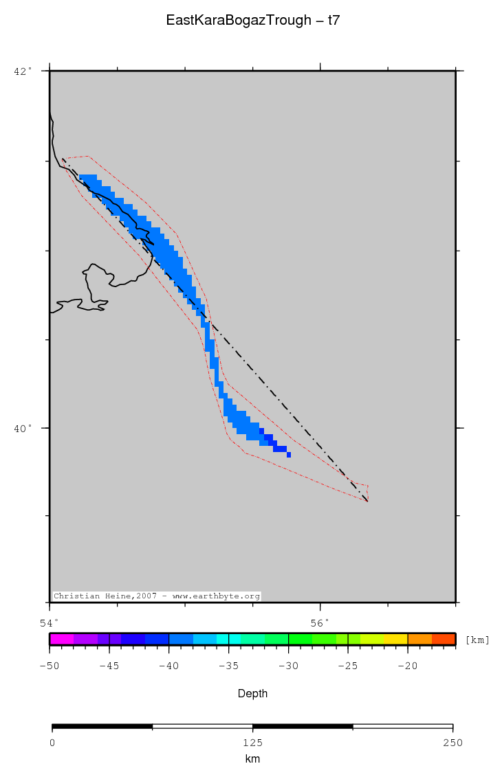 East Kara Bogaz Trough location map