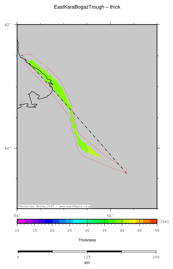 East Kara Bogaz Trough location map