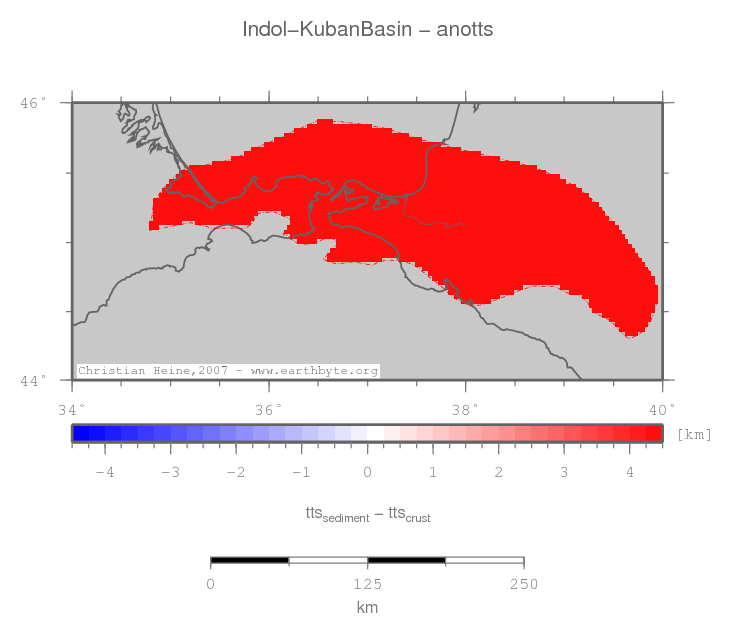 Indol-Kuban Basin location map