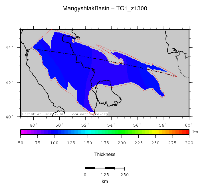 Mangyshlak Basin location map