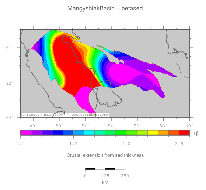 Mangyshlak Basin location map