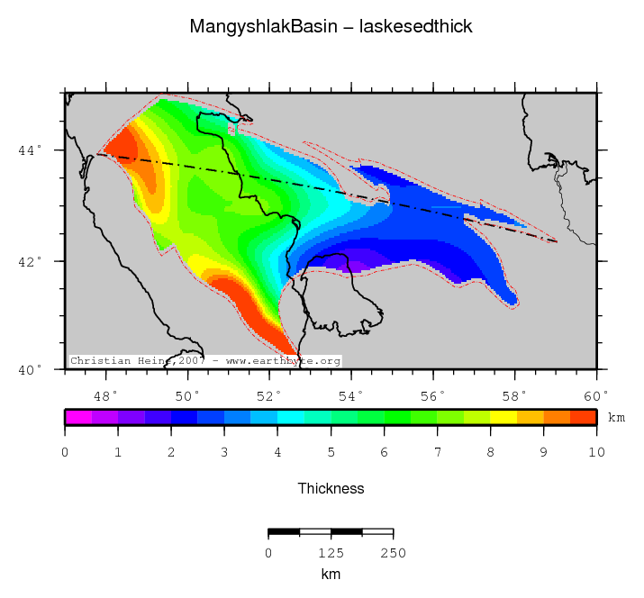 Mangyshlak Basin location map