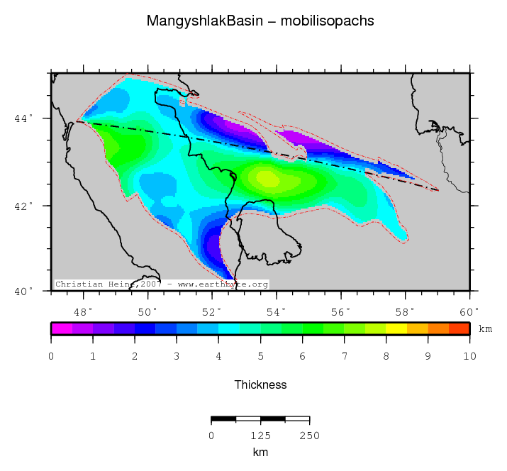 Mangyshlak Basin location map