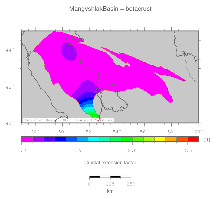 Mangyshlak Basin location map