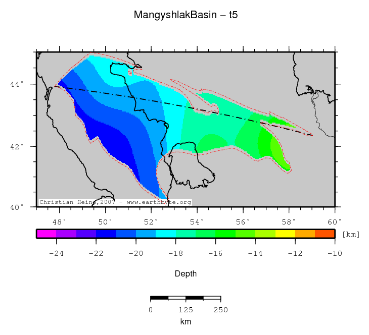 Mangyshlak Basin location map