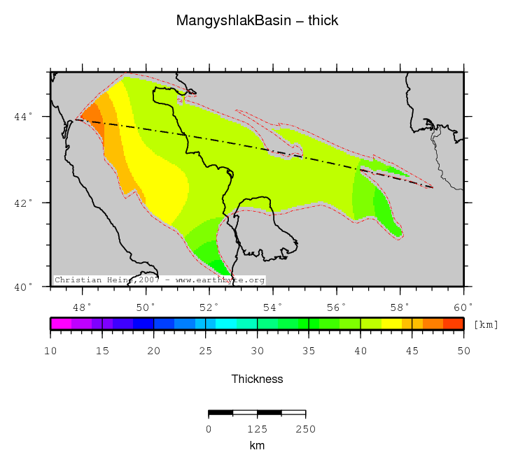 Mangyshlak Basin location map