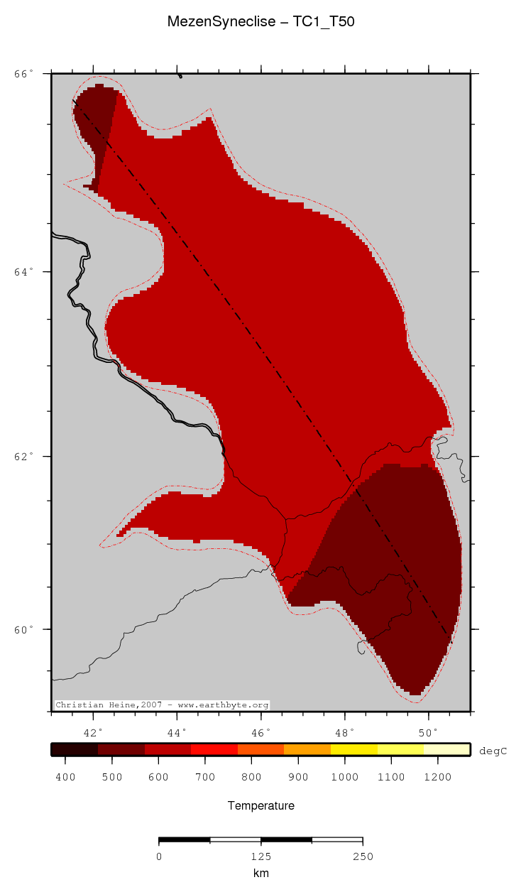 Mezen Syneclise location map