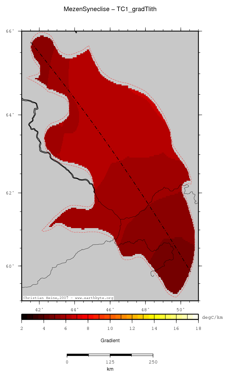 Mezen Syneclise location map