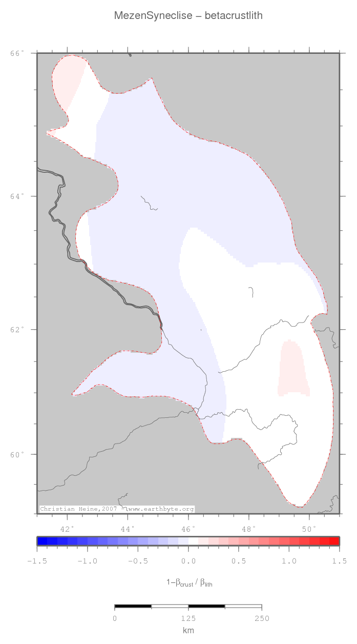 Mezen Syneclise location map