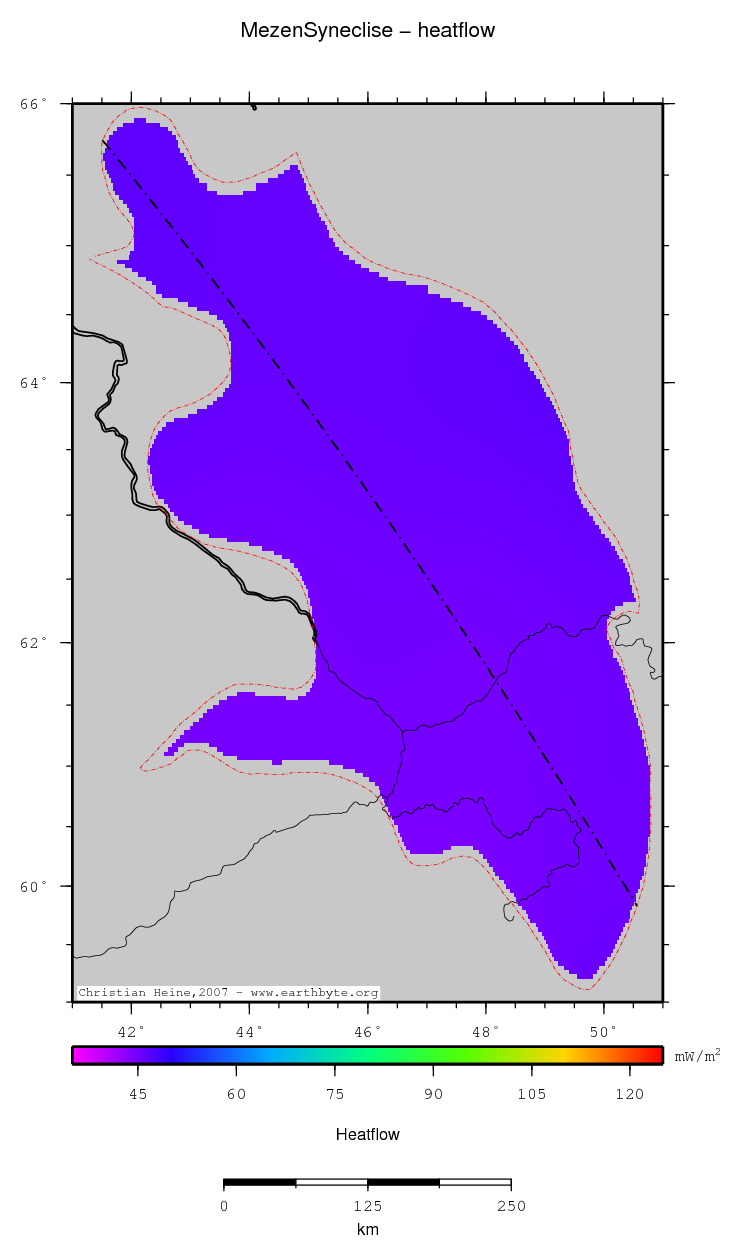 Mezen Syneclise location map