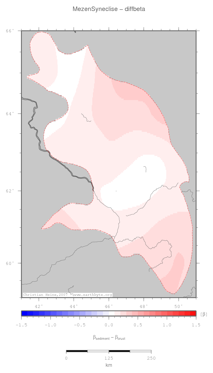 Mezen Syneclise location map