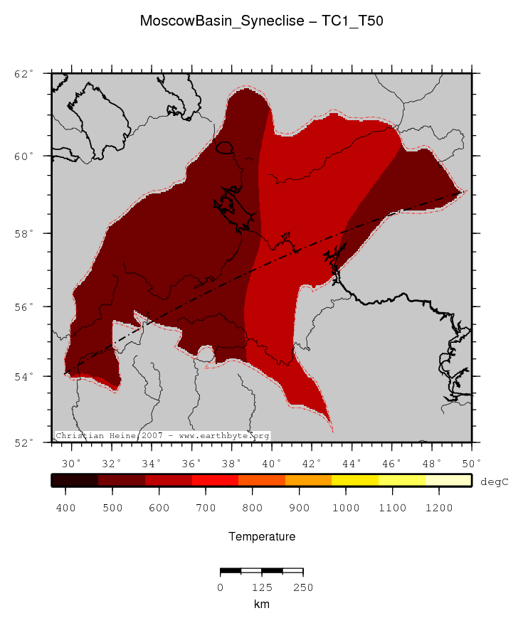 Moscow Basin (Syneclise) location map