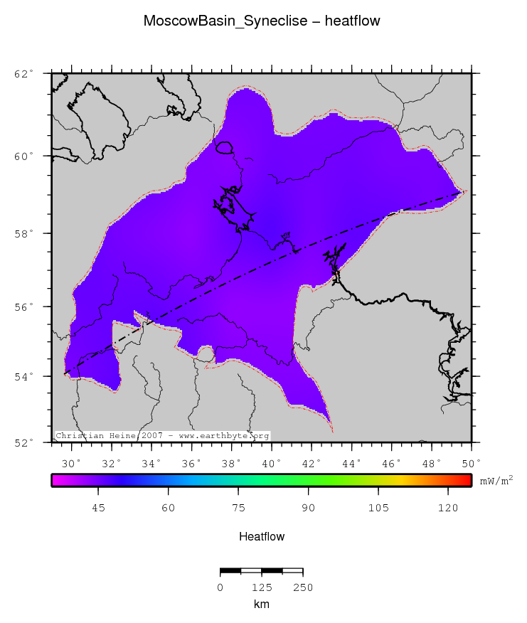 Moscow Basin (Syneclise) location map