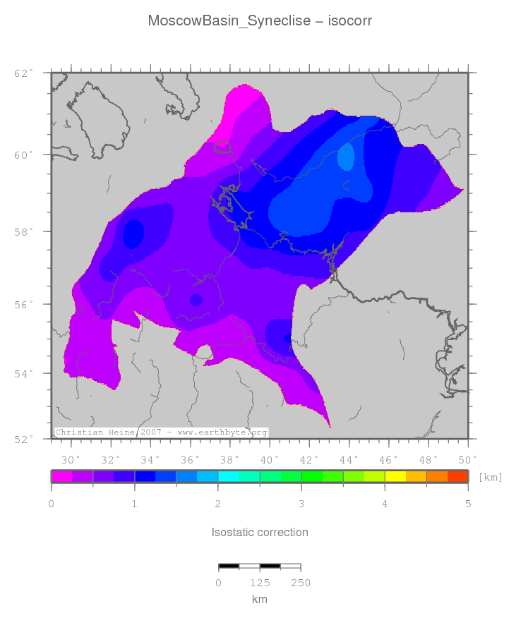 Moscow Basin (Syneclise) location map