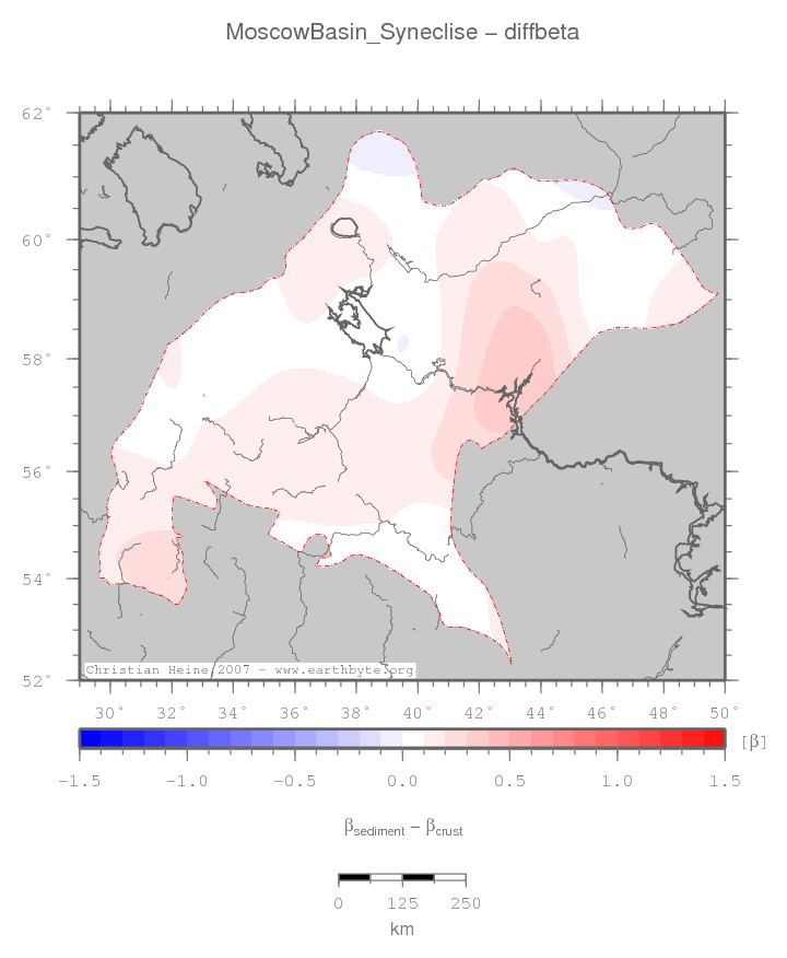 Moscow Basin (Syneclise) location map