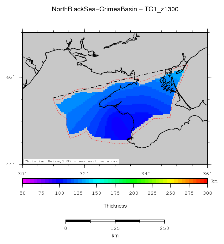 North Black Sea-Crimea Basin location map