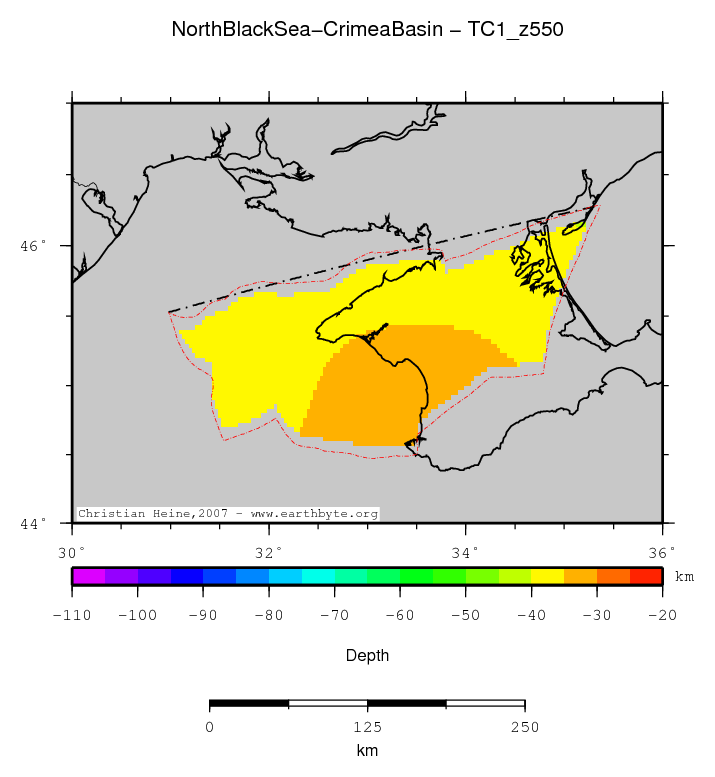 North Black Sea-Crimea Basin location map