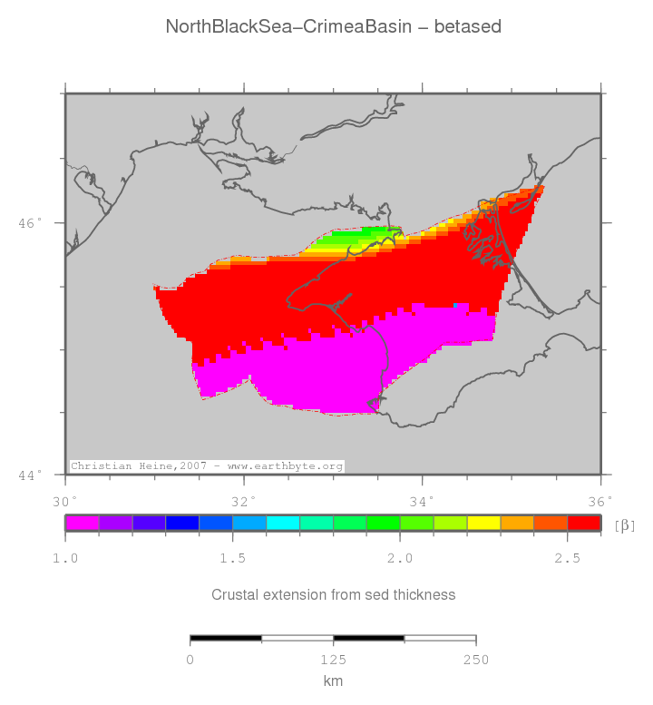 North Black Sea-Crimea Basin location map