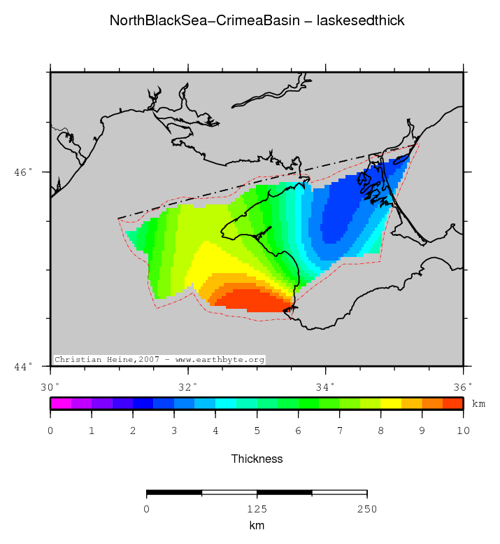 North Black Sea-Crimea Basin location map