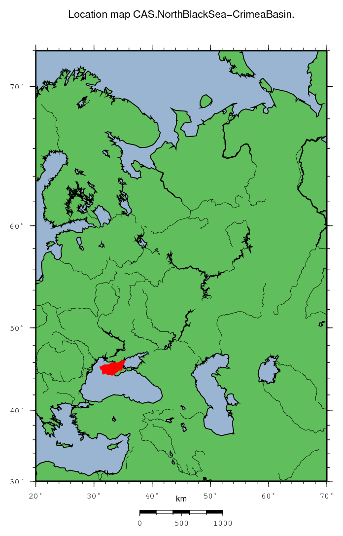 North Black Sea-Crimea Basin location map