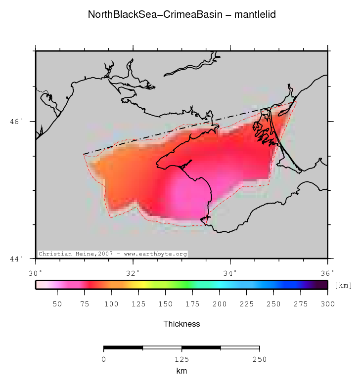 North Black Sea-Crimea Basin location map