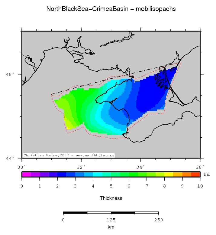 North Black Sea-Crimea Basin location map