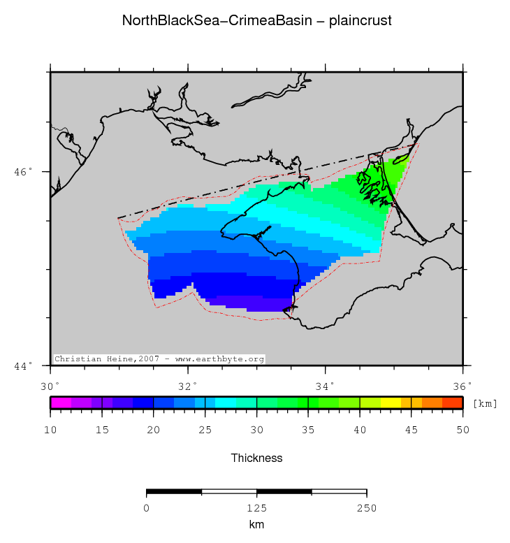 North Black Sea-Crimea Basin location map