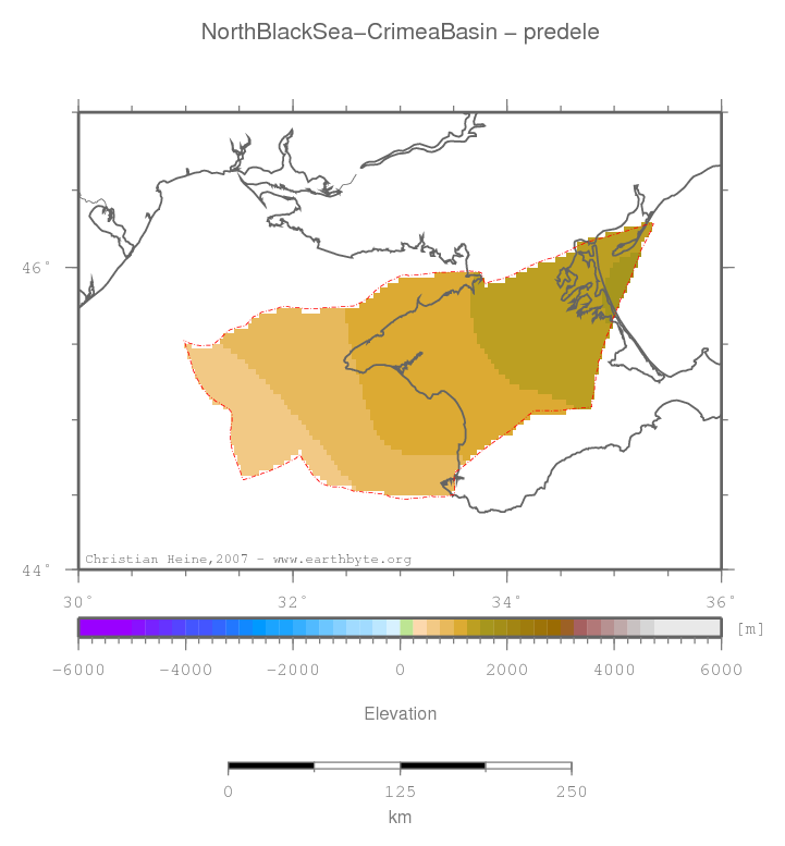 North Black Sea-Crimea Basin location map
