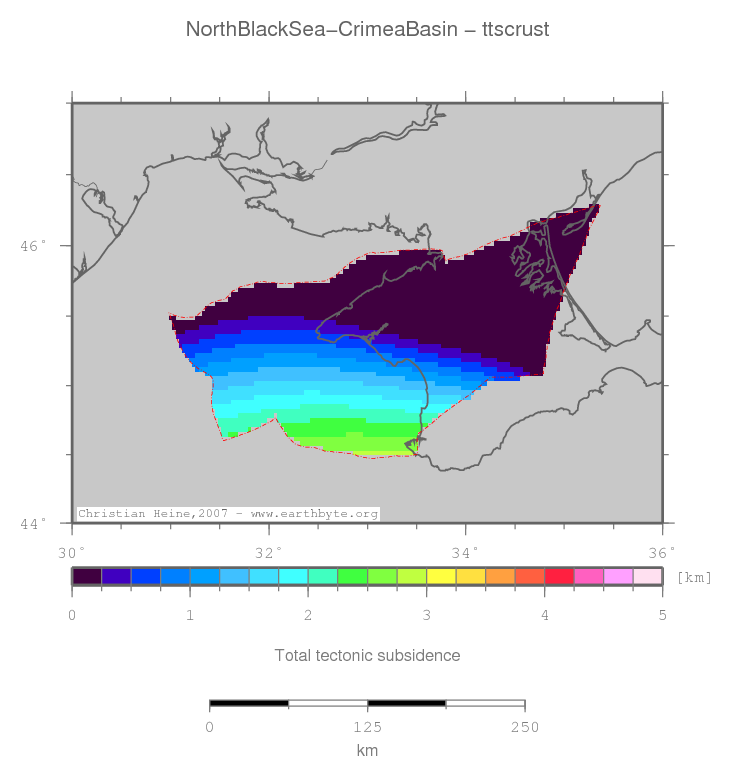 North Black Sea-Crimea Basin location map