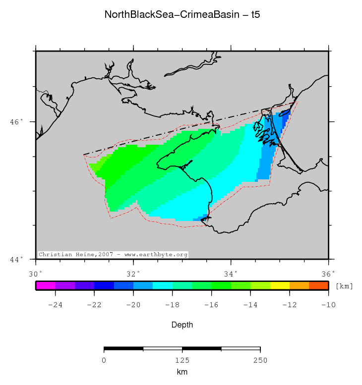 North Black Sea-Crimea Basin location map