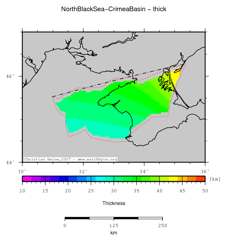 North Black Sea-Crimea Basin location map