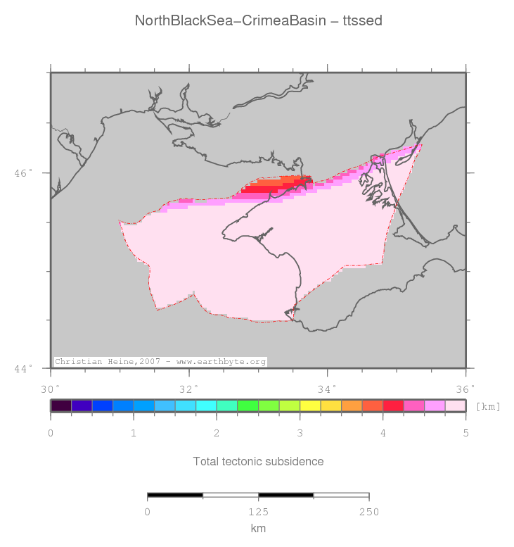 North Black Sea-Crimea Basin location map