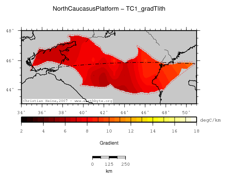 North Caucasus Platform location map