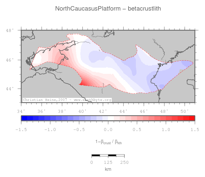 North Caucasus Platform location map