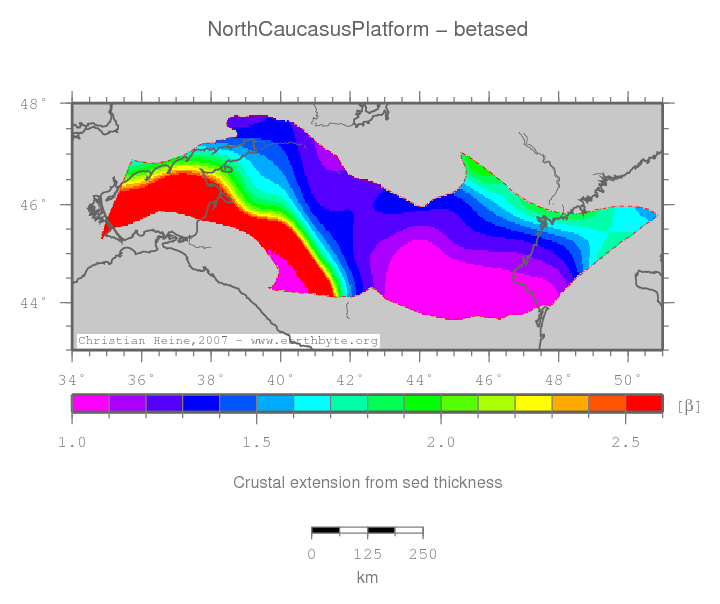 North Caucasus Platform location map