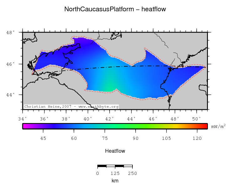 North Caucasus Platform location map