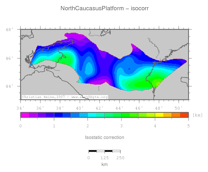 North Caucasus Platform location map