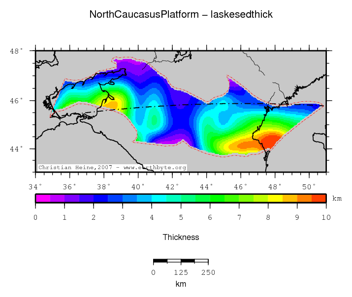 North Caucasus Platform location map