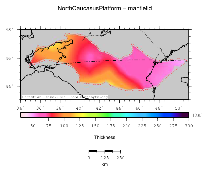 North Caucasus Platform location map