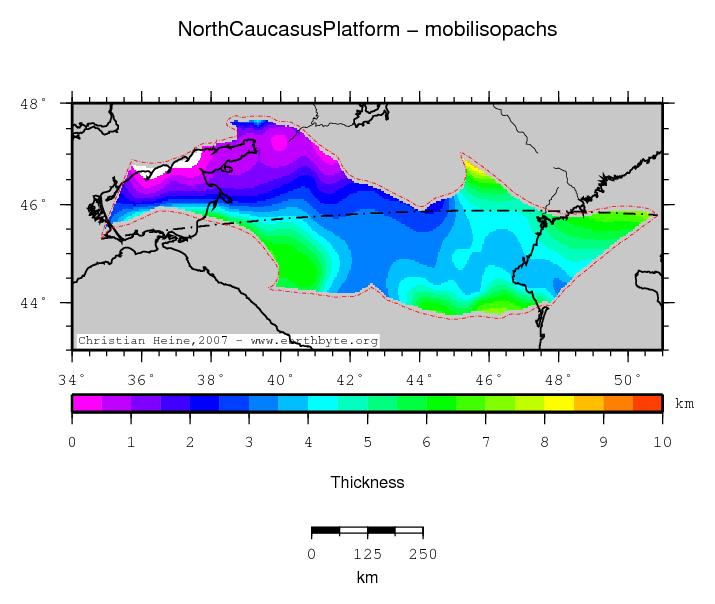 North Caucasus Platform location map