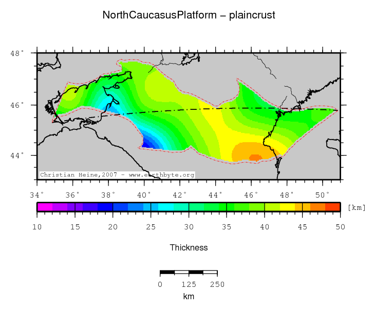 North Caucasus Platform location map