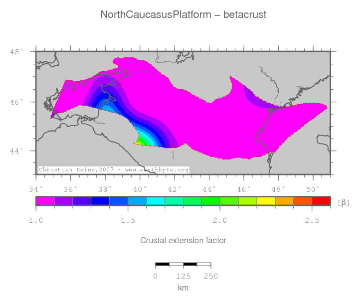 North Caucasus Platform location map