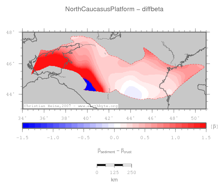 North Caucasus Platform location map