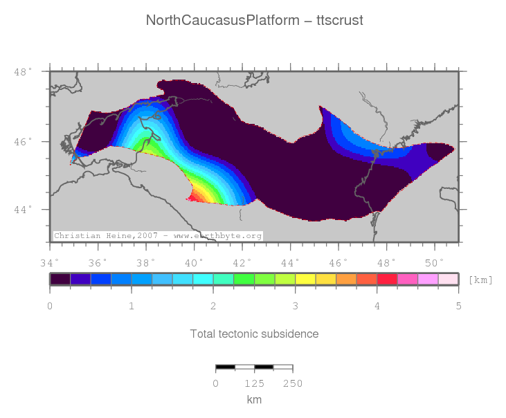 North Caucasus Platform location map