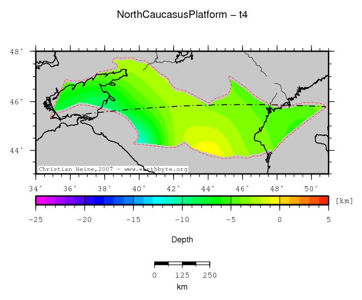 North Caucasus Platform location map