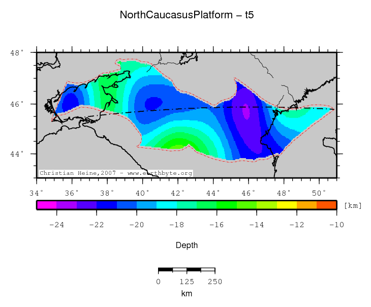 North Caucasus Platform location map